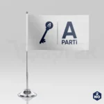 Anahtar Parti Tekli Masa Bayrağı - Görsel 4