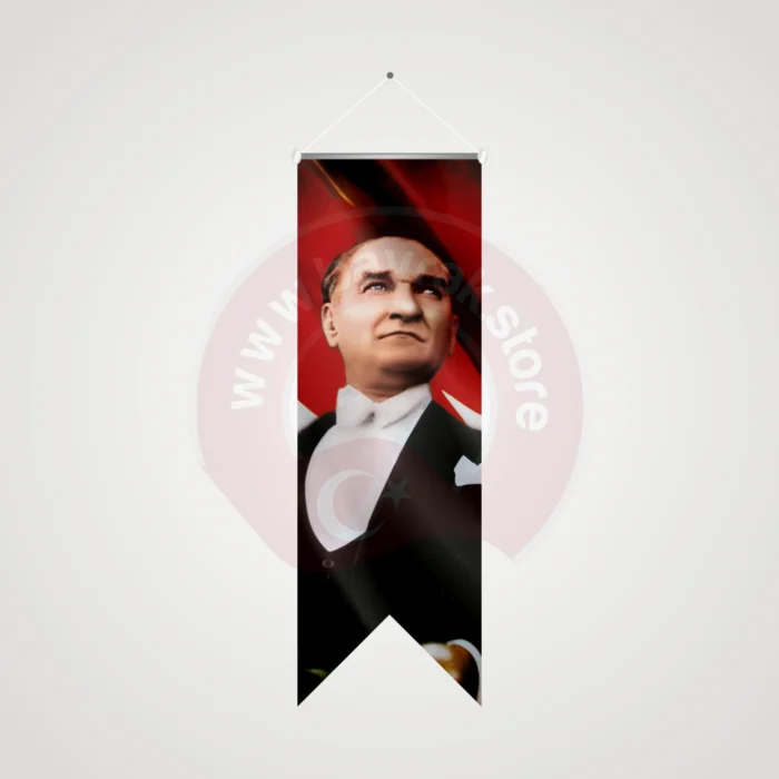 Atatürk Kırlangıç Bayrak 3No - Görsel 1