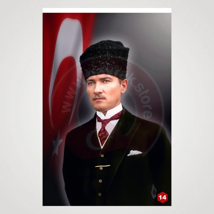 Atatürk Posteri 14 No - Görsel 1