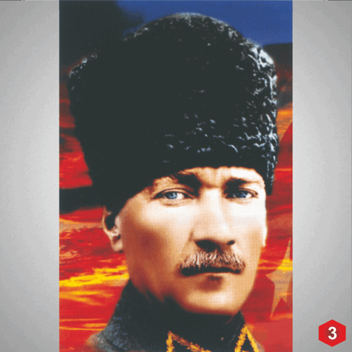 Atatürk Posteri 3 No - Görsel 1