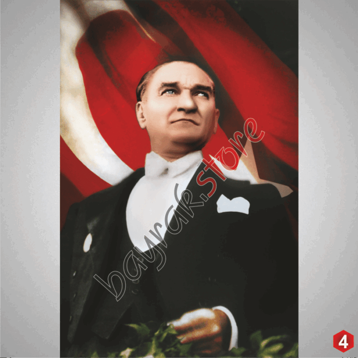 Atatürk Posteri 4 No - Görsel 1