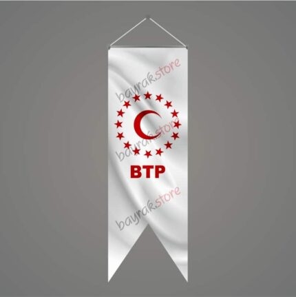 BTP Beyaz Kırlangıç Bayrak 50x150 cm
