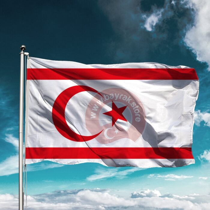 Kuzey Kıbrıs Türk Cumhuriyeti Bayrağı - Görsel 1