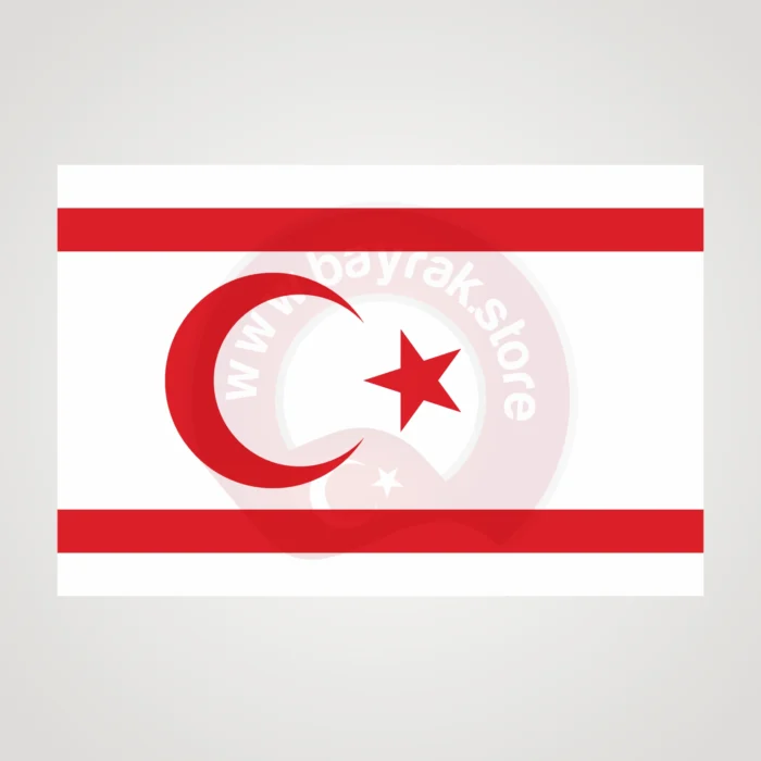 Kuzey Kıbrıs Türk Cumhuriyeti Makam Bayrağı - Görsel 2