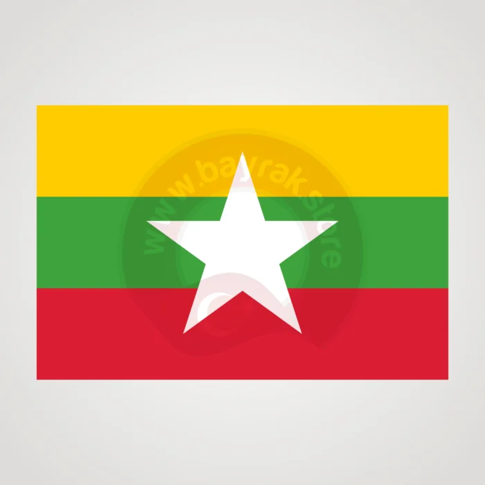 Myanmar Makam Bayrağı - Görsel 2