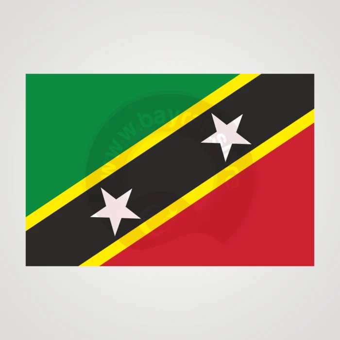 Saint Kitts ve Nevis Makam Bayrağı - Görsel 2
