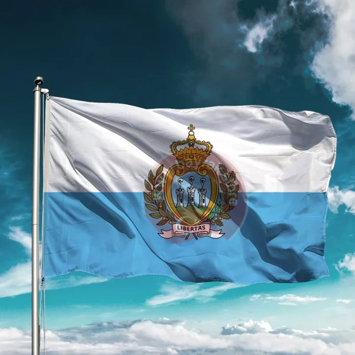 San Marino Bayrağı - Görsel 1