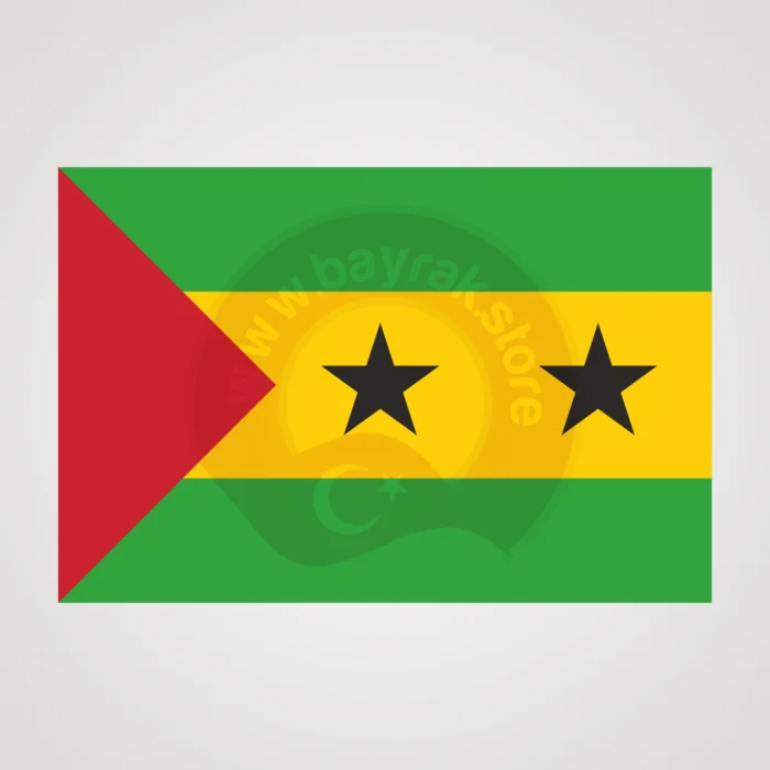 Sao Tome ve Principe Makam Bayrağı - Görsel 2