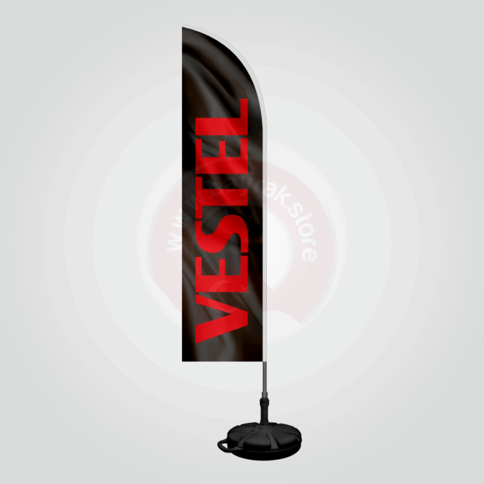 Vestel Yelken Bayrak - Siyah - Görsel 1