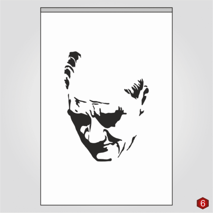 Atatürk Posteri 6 No - Görsel 1