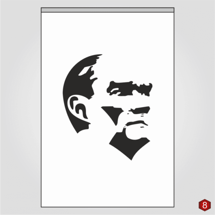 Atatürk Posteri 8 No - Görsel 1