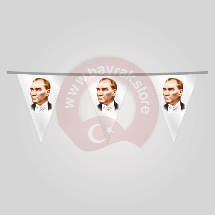 İpe Dizili Üçgen Atatürk - 2No - Görsel 1