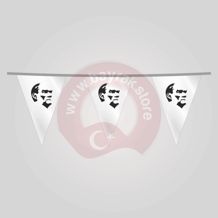 İpe Dizili Üçgen Atatürk - 1No - Görsel 1