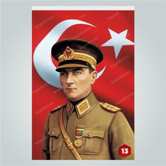 Atatürk Posteri 13 No - Görsel 1