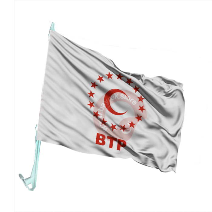 BTP Otofors Bayrağı Beyaz 30×45 Cm - Görsel 1