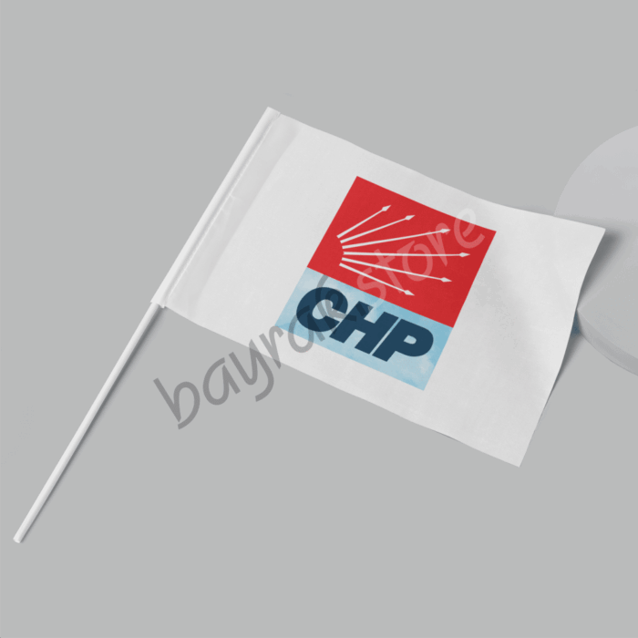 CHP 50×75 cm Raşel Sopalı Bayrak - Görsel 2