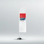 Chp Yelken Bayrak Beyaz (75×300)