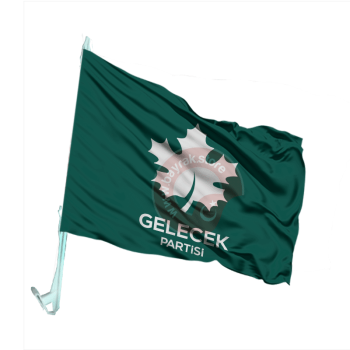 Gelecek Partisi Otofors Bayrağı Yeşil 30×45 Cm - Görsel 1
