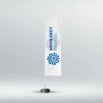 Memleket Partisi Yelken Bayrak Beyaz (75×300)