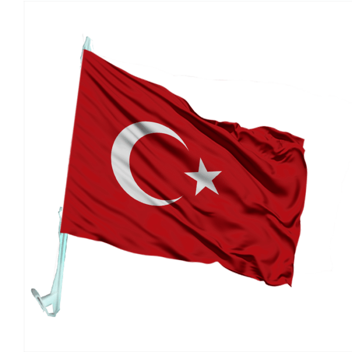 Türk Otofors Bayrağı 30x45 Cm 5 Ad. - Görsel 1