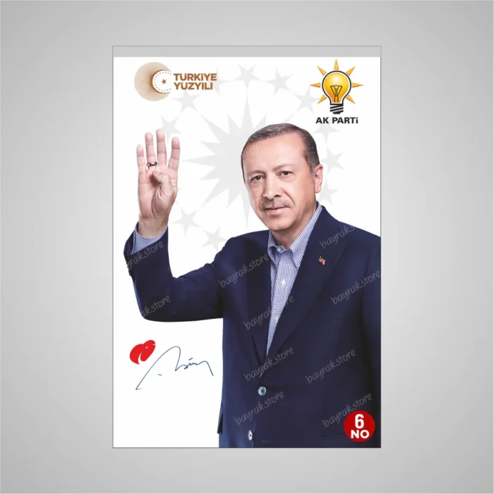 Recep Tayyip Erdoğan Posteri - Görsel 6