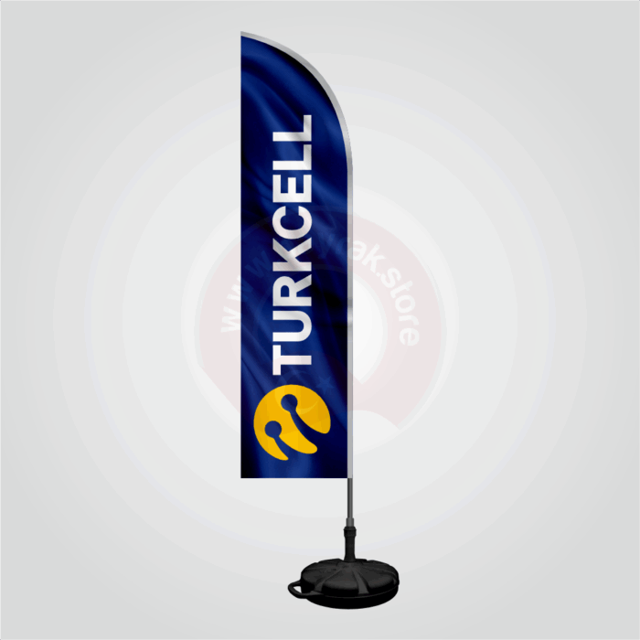 Turkcell Yelken Bayrak - Mavi - Görsel 1