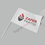 Zafer Partisi 50x75 Raşel Sopalı Bayrak - Görsel 2